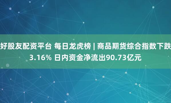 好股友配资平台 每日龙虎榜 | 商品期货综合指数下跌3.16% 日内资金净流出90.73亿元