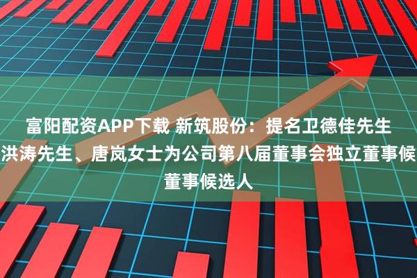 富阳配资APP下载 新筑股份：提名卫德佳先生、谭洪涛先生、唐岚女士为公司第八届董事会独立董事候选人