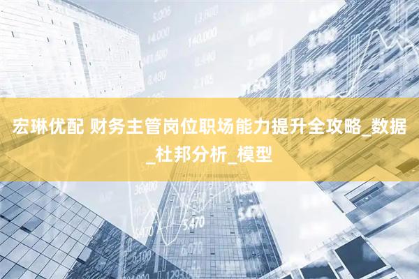 宏琳优配 财务主管岗位职场能力提升全攻略_数据_杜邦分析_模型